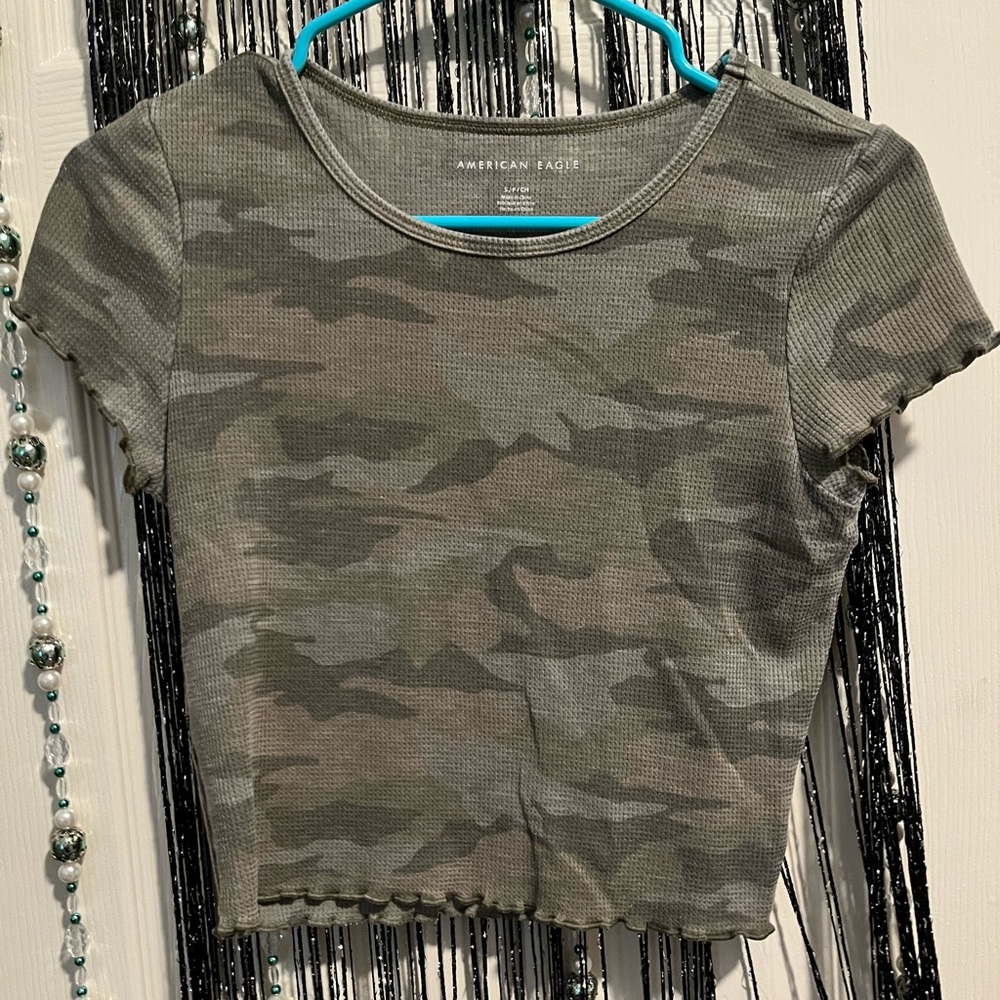 American eagle camp crop top